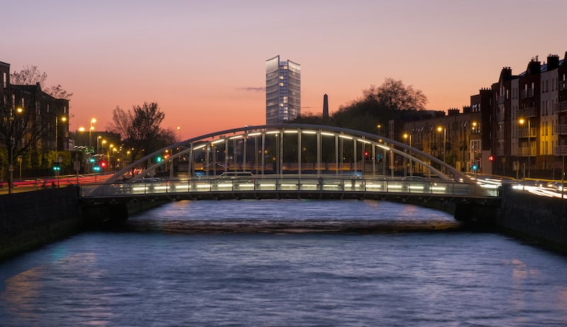 Developer Castlethorn has secured planning permission to build a 30-storey residential tower on the site beside Heuston Station. Photograph: LDA / Castlethorn