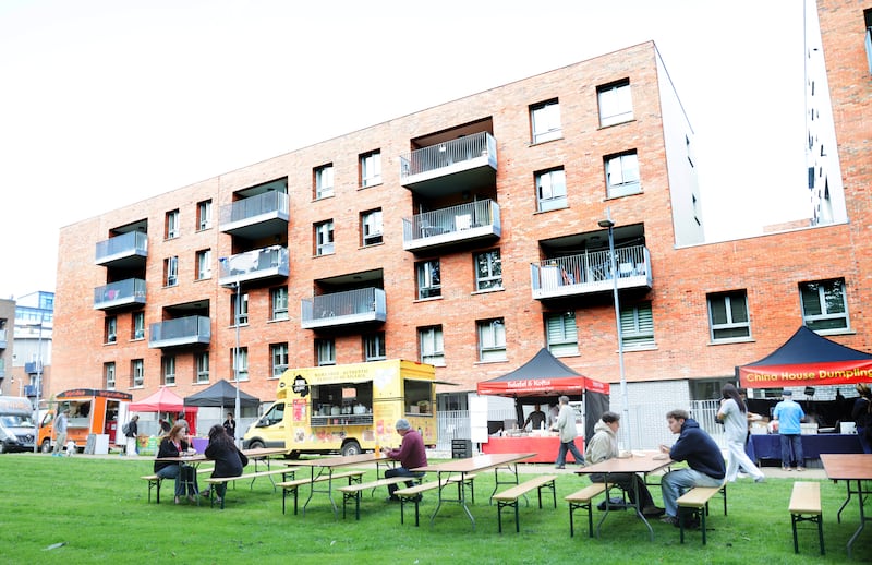 The new Liberty Park food market off Foley Street in Dublin. Photograph: Bryan O’Brien/The Irish Times