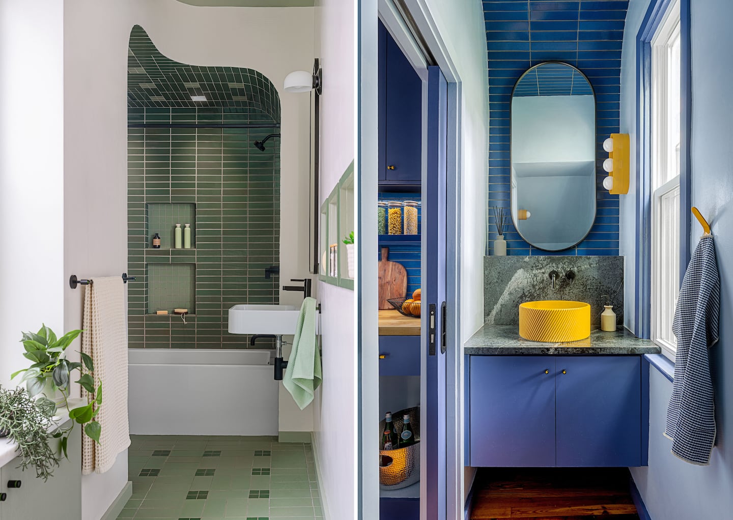 Cambridge’s Nick Andersen and Luke Massa remodeled a full bathroom, a powder room, and a pantry at the same time.