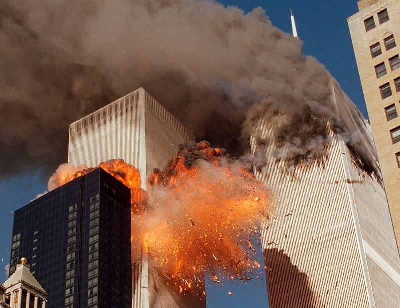 Two airliners struck the World Trade Centre in New York City as part of the co-ordinated attacks that killed nearly 3,000 people. Photograph: AP