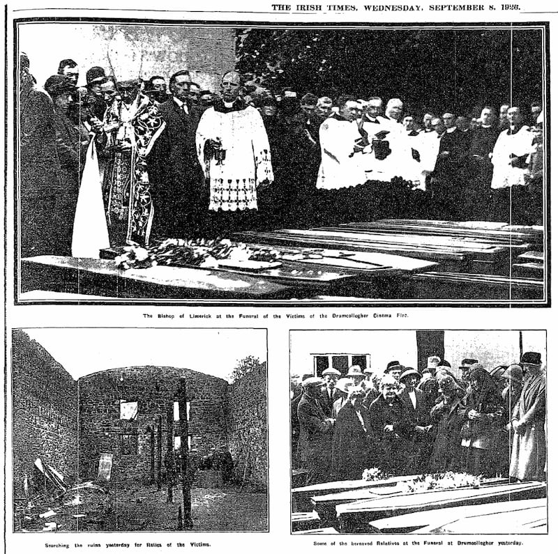 The Irish Times reported on the fire in Dromcollogher, Co Limerick on September 4th 1926, a correspondent describing it as 'a village of mourners' in the aftermath.