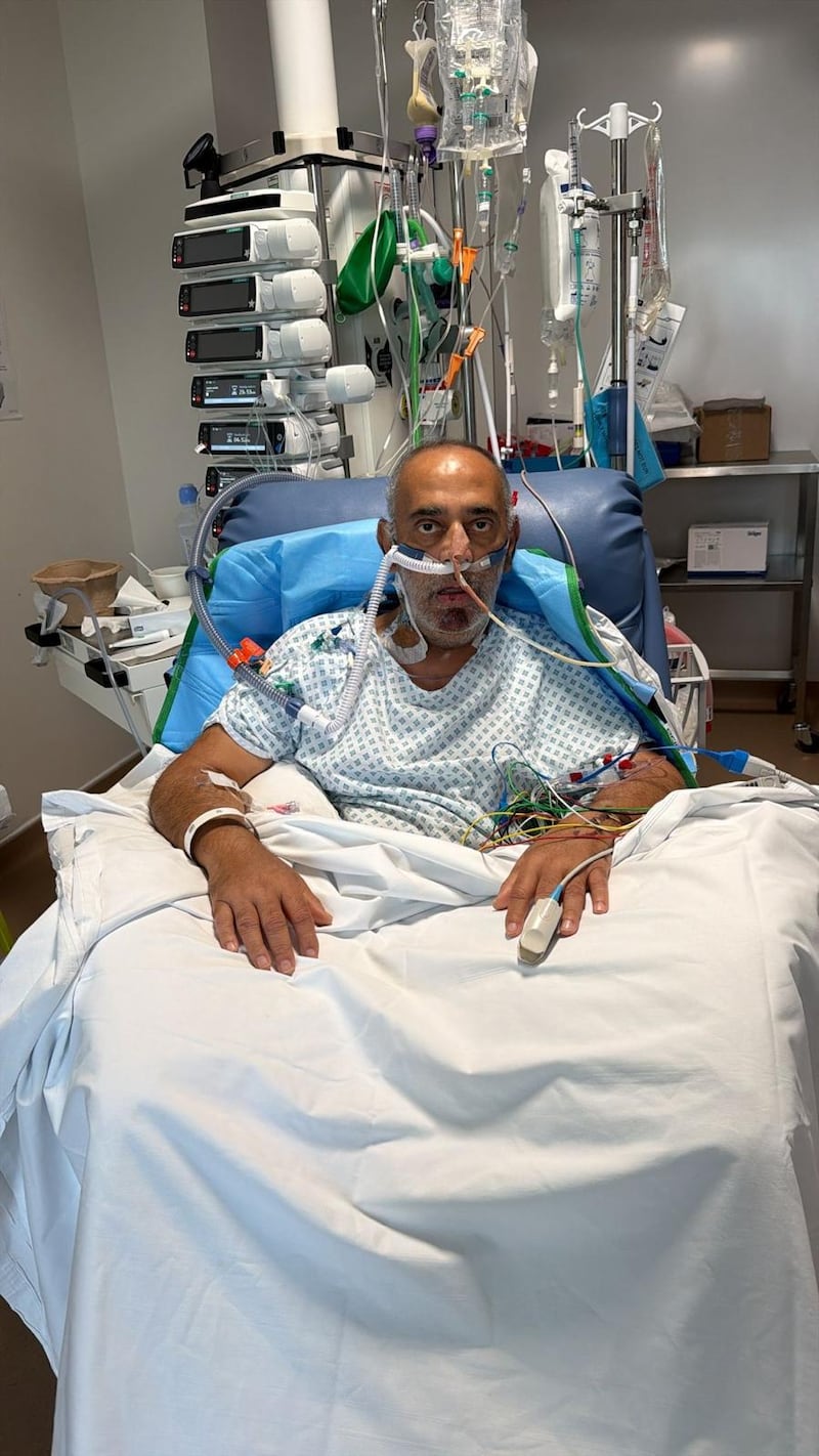 Udhyam Amin, 64, from Surrey, was left with life-threatening sepsis after getting food poisoning from a roast chicken dinner. His family were told he only had hours to live but he has since recovered. His daughter, Parisha Bains, a surgical registrar at Epsom and St Helier University Hospitals NHS Trust, described her father as a ‘cat with nine lives’ and hailed the care provided by doctors at St Helier Hospital in London