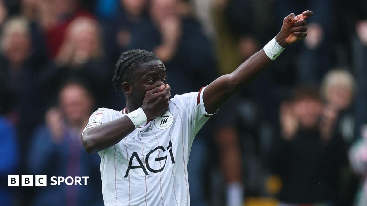 Swansea City 3-1 Burnley: Clarets bottom of Championship as Swans go second