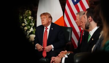 Trump says he'd like to see a unified Ireland as he visits for golf at his Doonbeg course