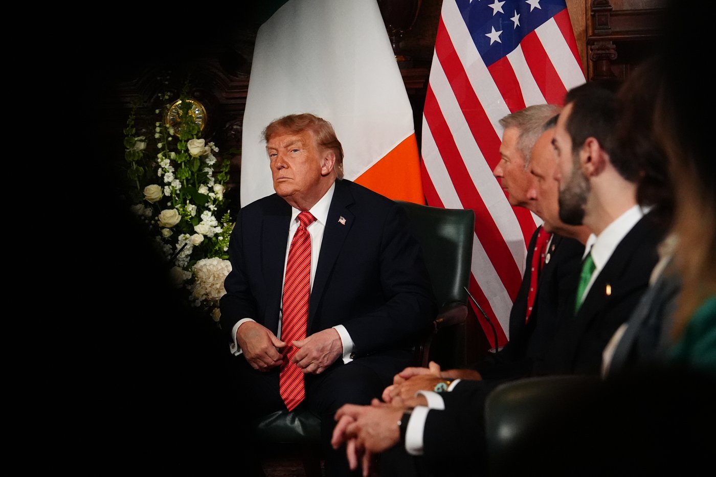 Trump says he'd like to see a unified Ireland as he visits for golf at his Doonbeg course