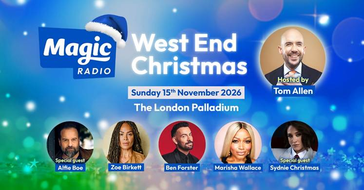 Alfie Boe joins Magic’s West End Christmas