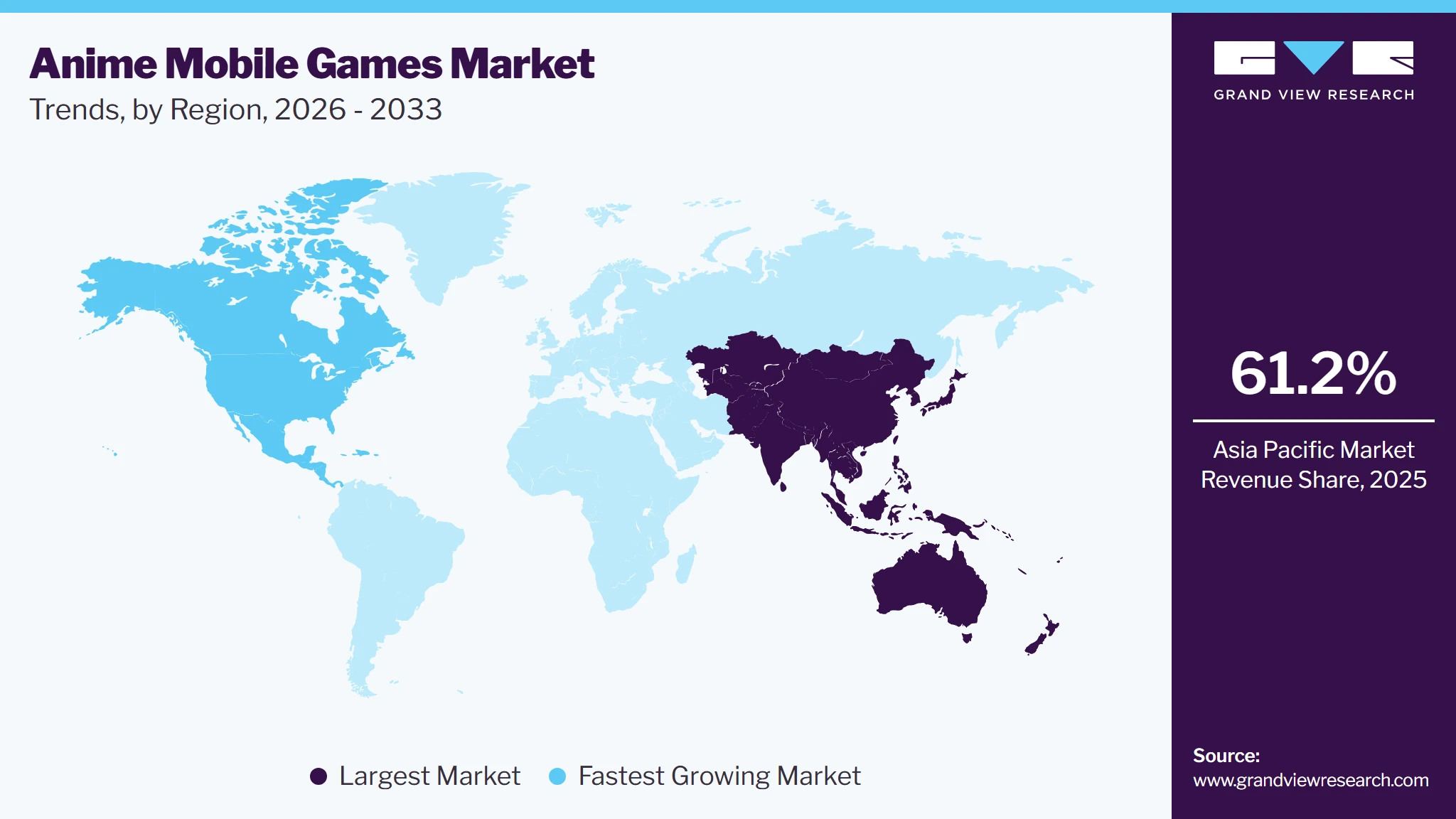 Anime Mobile Games Market Trends, by Region, 2026 - 2033 Anime Mobile Games Market Trends, by Region, 2026 - 2033