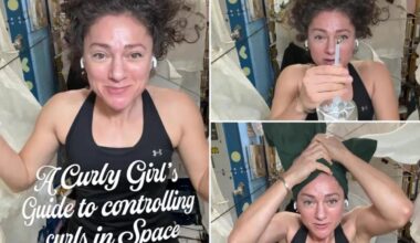 NASA astronaut shows how to manage curly hair routine 260 miles above Earth
