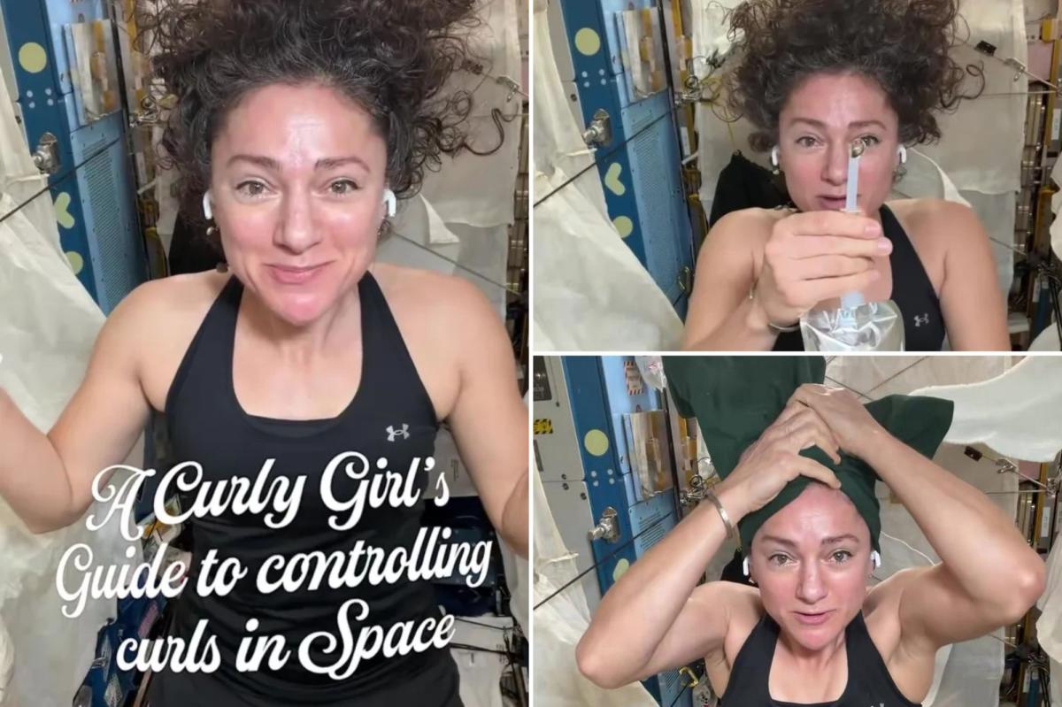 NASA astronaut shows how to manage curly hair routine 260 miles above Earth