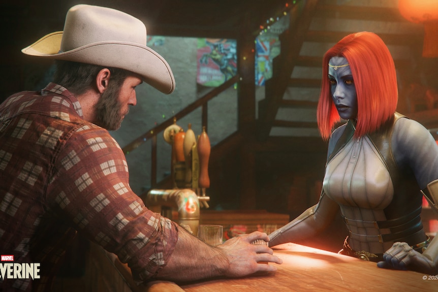 Animated Wolverine played by Liam Mcintyre faces long-time romantic interest the red-haired psychic Jean Grey