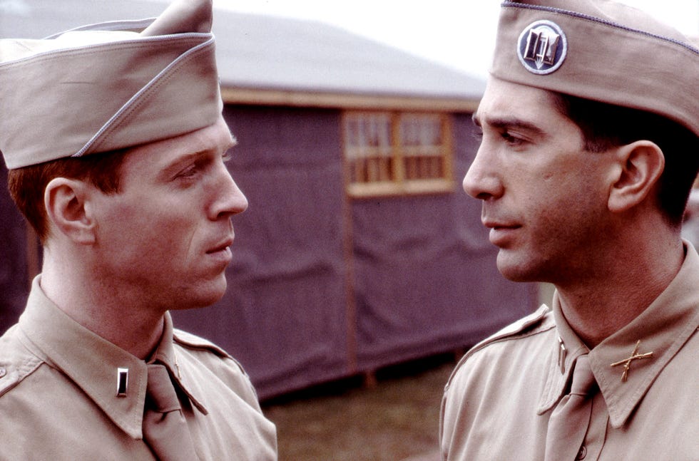 Damian Lewis, David Schwimmer, Band of Brothers damian lewis, david schwimmer, band of brothers