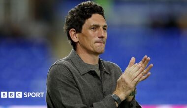 Keith Andrews with his hands together