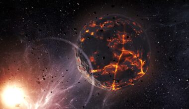 Planet being destroyed by a star. Credit: ronib1979 / Getty Images