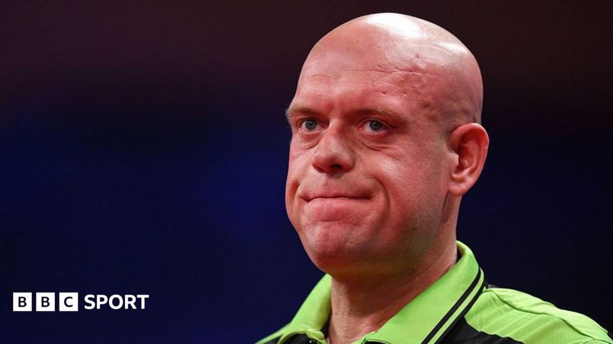 Michael Van Gerwen looking resigned