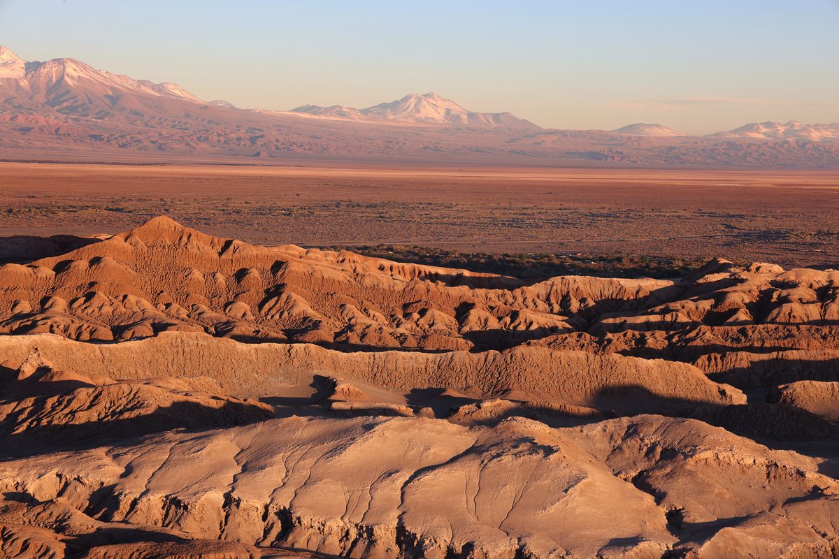 Moon Valley at sunset, San Pedro de Atacama, Chile. Credit: Travel Photographer/Getty Images