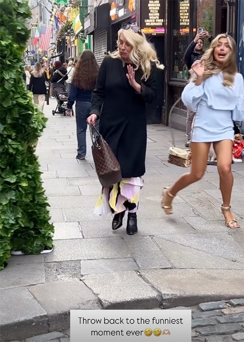 Chloe Ormond and her mum Natara Byrne being surprised: Chloe Ormond / Instagram