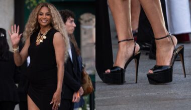 Ciara is seen during the Milan Fashion Week - Womenswear Spring/Summer 2027 on Tuesday in Milan, Italy.