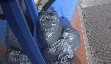 Contents of five bags of clothing dumped outside Tralee charity shop