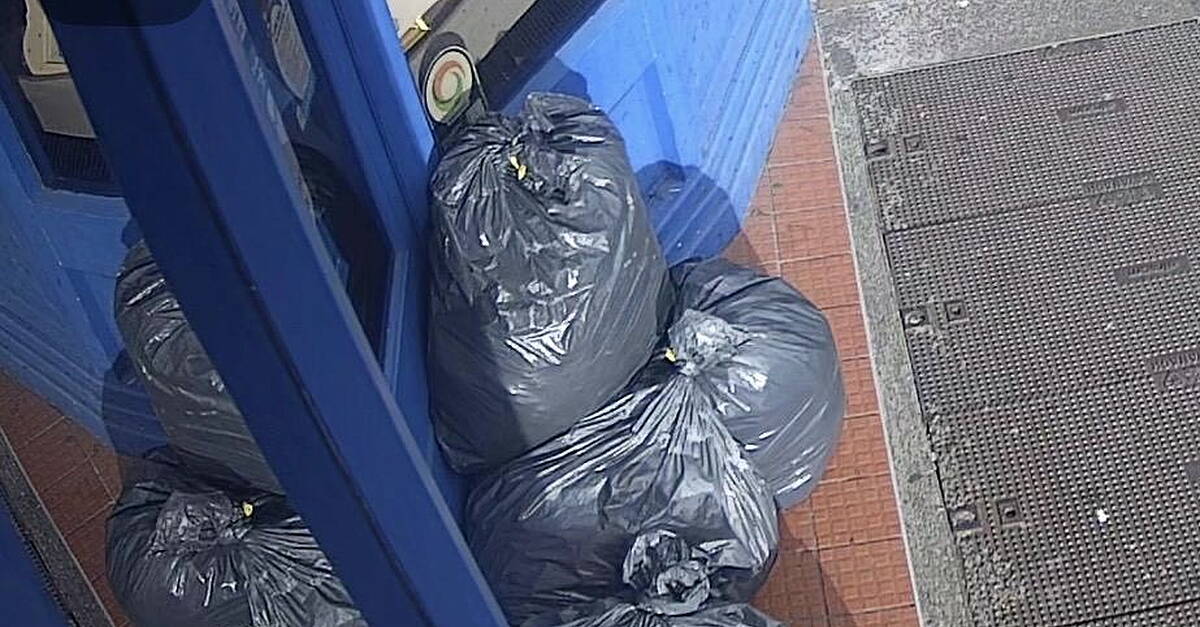 Contents of five bags of clothing dumped outside Tralee charity shop