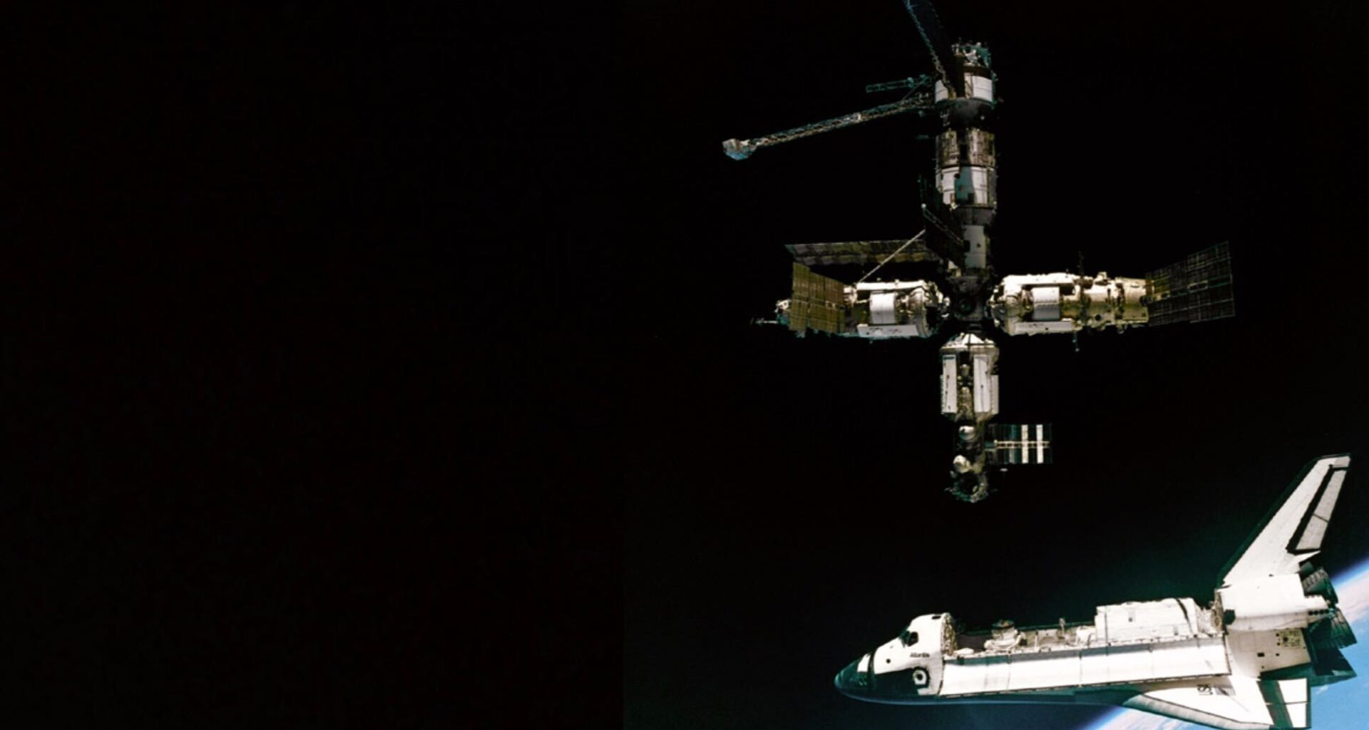 On this day in space! Sept. 19, 1996: NASA's space shuttle Atlantis docks at Russia's Mir space station on STS-79
