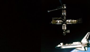 On this day in space! Sept. 19, 1996: NASA's space shuttle Atlantis docks at Russia's Mir space station on STS-79