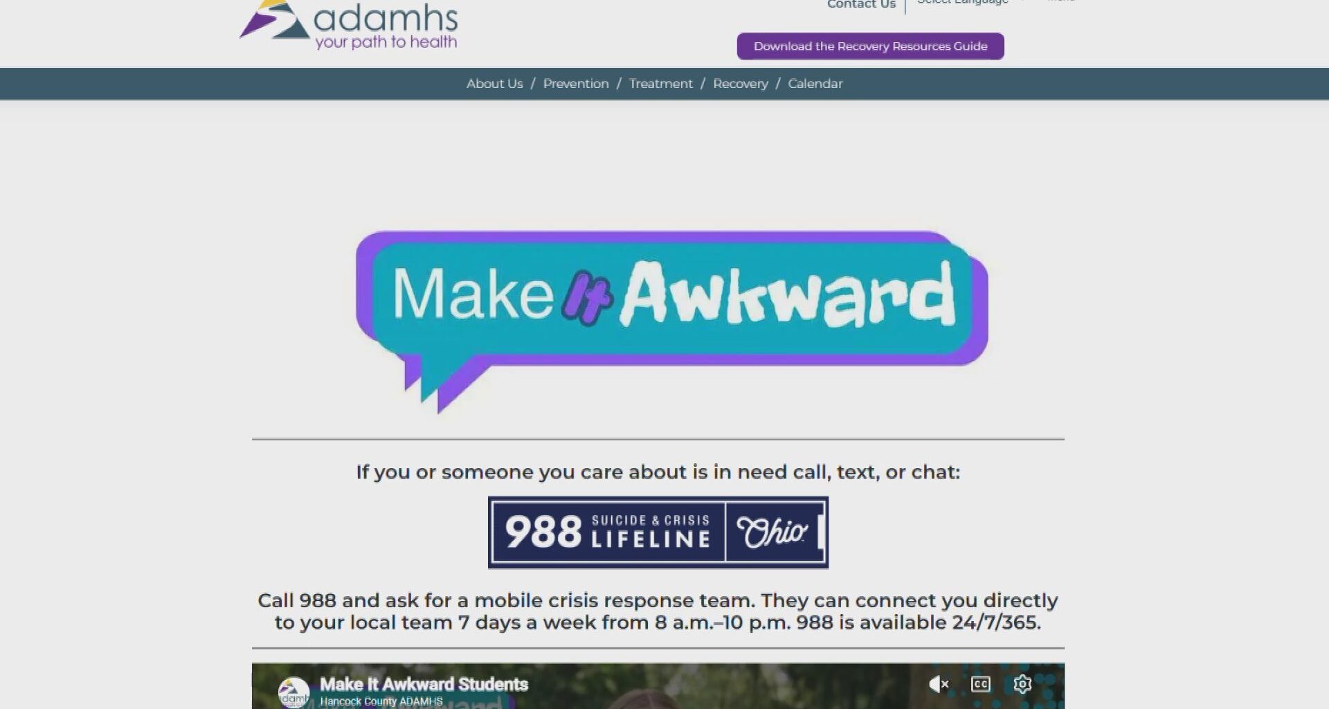 Hancock County campaign encourages people to “Make It Awkward” when discussing mental health