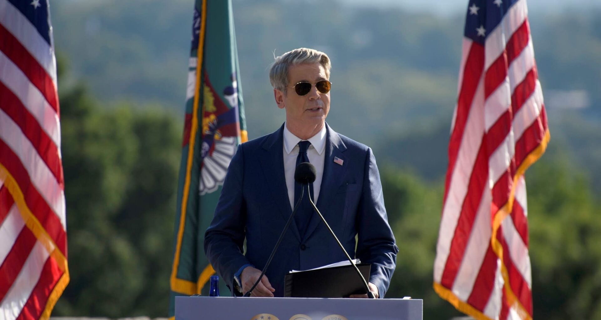 Treasury Secretary Scott Bessent holds a press conference at the 2026 G20 financial meetings in Asheville, North Carolina. In August, Bessent portrayed July's dismal jobs report as part of a positive trend.