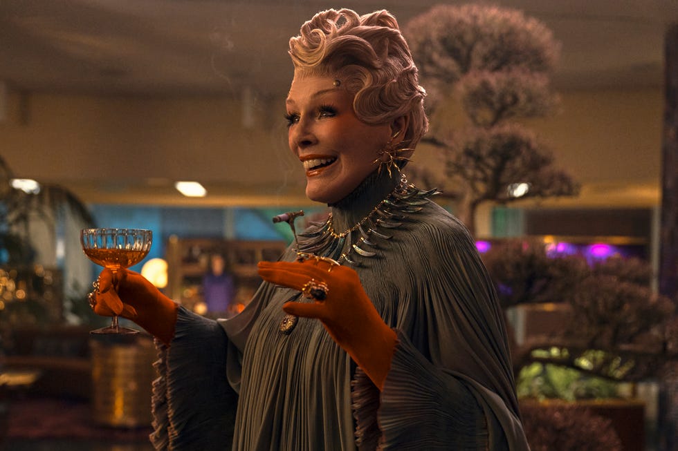 Glenn Close in Sunrise on the Reaping glenn close as drusilla sickle in the hunger games: sunrise on the reaping