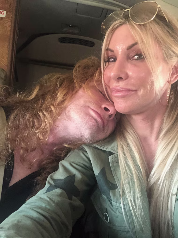 Mustaine and his wife, Pam.