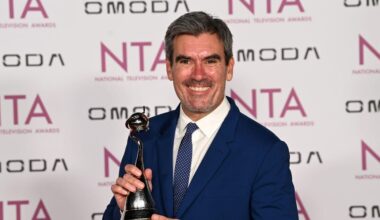 Emmerdale's Jeff Hordley thanks 'rock and soulmate' in emotional NTAs speech