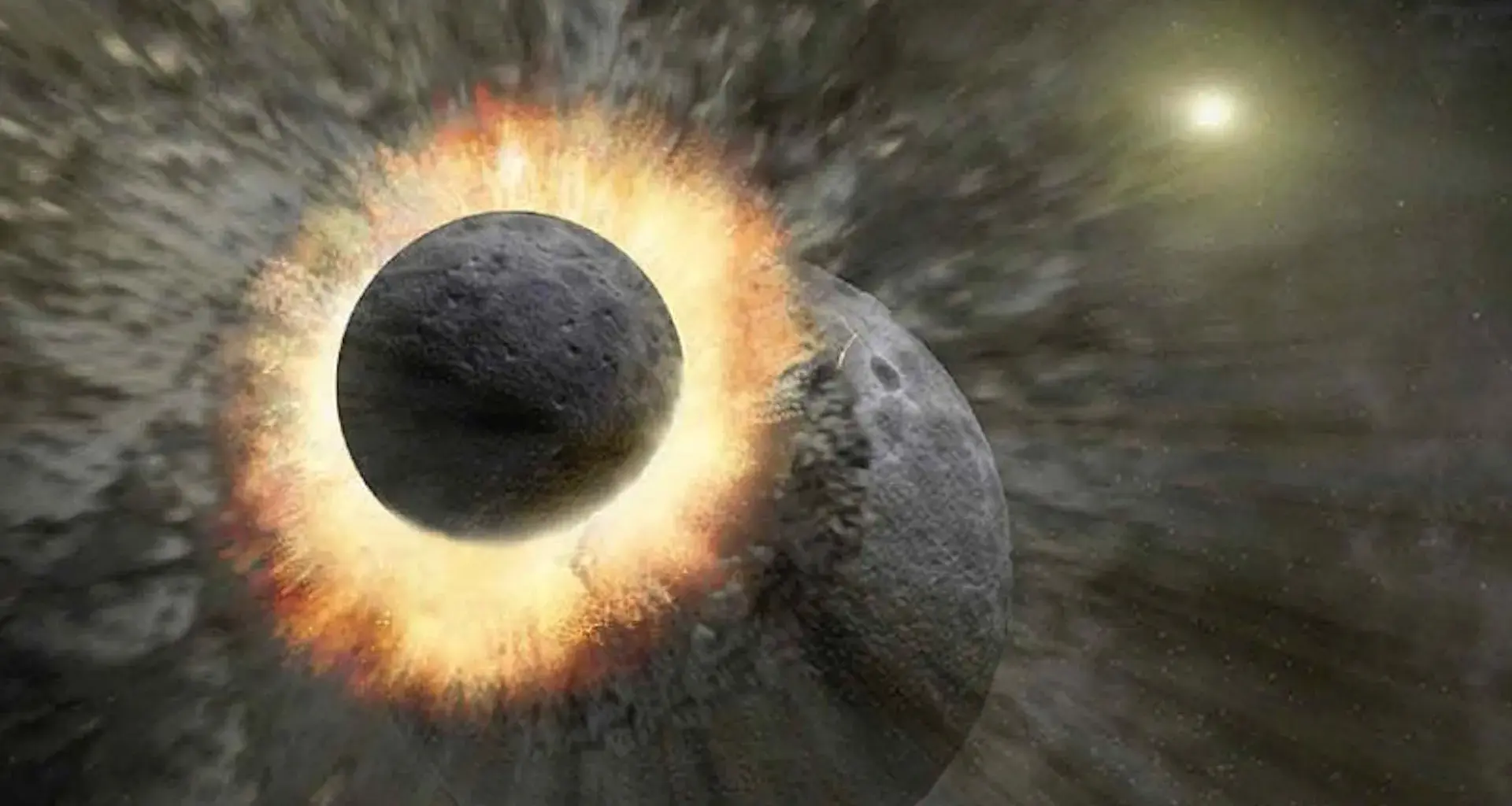 The Moon may have formed intact just hours after a giant collision