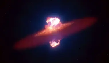 Artist's illustration of a supernova breaching the surface of the star mere hours after it was first detected. Image Credit: ESO/L. Calçada