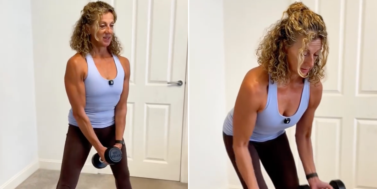 Sally Gunnell, 60, says these 5 simple dumbbell exercises are enough to build full-body strength from home