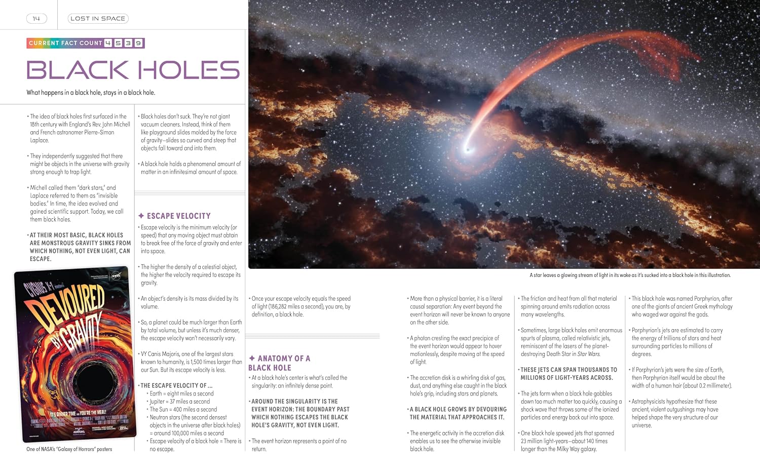 a page from a space science and astronomy book