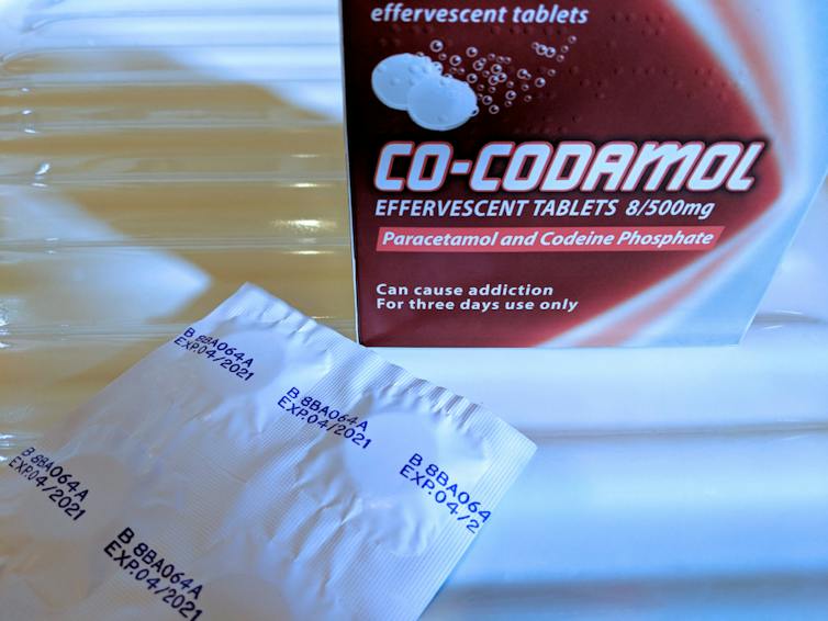 A box of co-codamol.