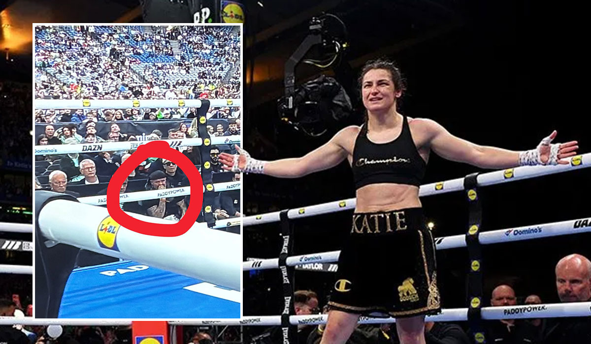 Viewers spot unexpected face ringside at Croke Park