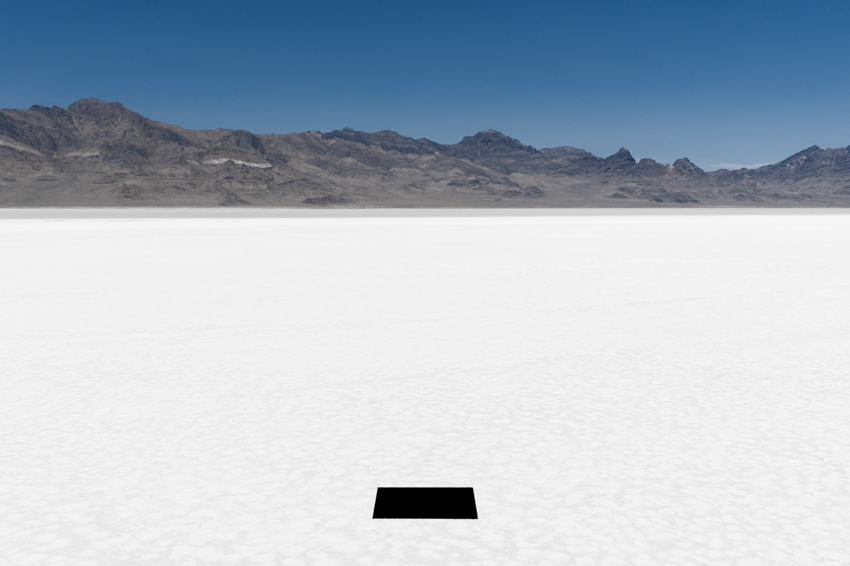 gregory orekhov lays a monumental black square on utahs bonneville salt flats 1