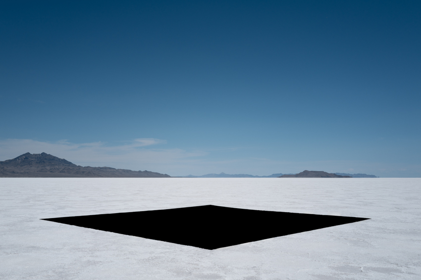 gregory orekhov lays a monumental black square on utahs bonneville salt flats 3