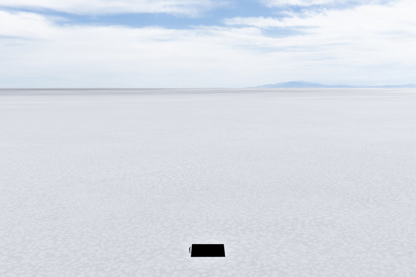 gregory orekhov lays a monumental black square on utahs bonneville salt flats 6