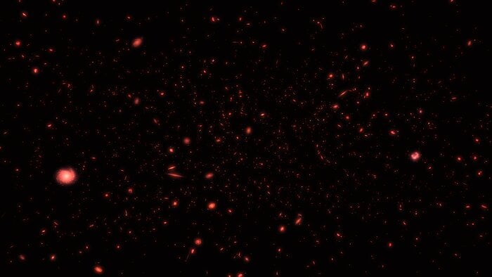 Artist's impression of the early universe. Credit - ESA/Hubble, M. Kornmesser