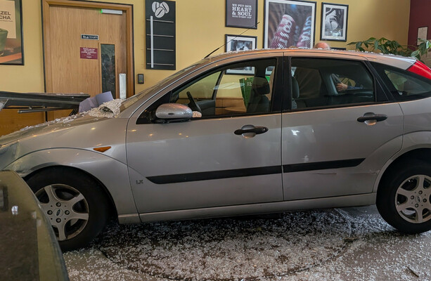 Driver (70s) injured after car crashes through front of Costa at Dublin shopping centre