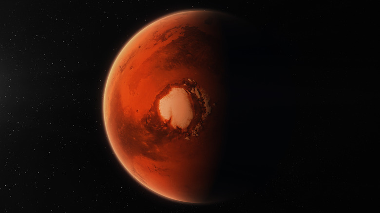 north pole of Mars