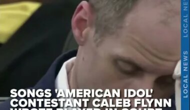 Songs that 'American Idol' contestant Caleb Flynn wrote were shared as evidence in court - YouTube