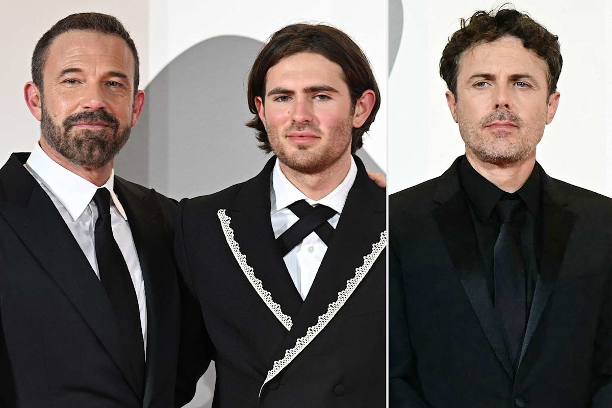 Casey Affleck and Son Indiana, 22, Make Rare Red Carpet Appearance Together at Venice Film Festival