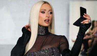 Paris Hilton Gets Cheeky on the Runway in High-Cut The Blonds Bodysuit