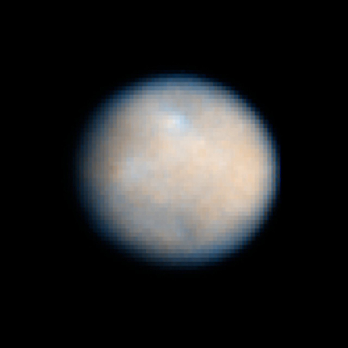 A Hubble Space Telescope colour image of dwarf planet Ceres, which is the largest object in the asteroid belt. Observations were made in visible and ultraviolet light between December 2003 and January 2004. Credit: NASA, ESA, J. Parker (Southwest Research Institute), P. Thomas (Cornell University), L. McFadden (University of Maryland, College Park), and M. Mutchler and Z. Levay (STScI)