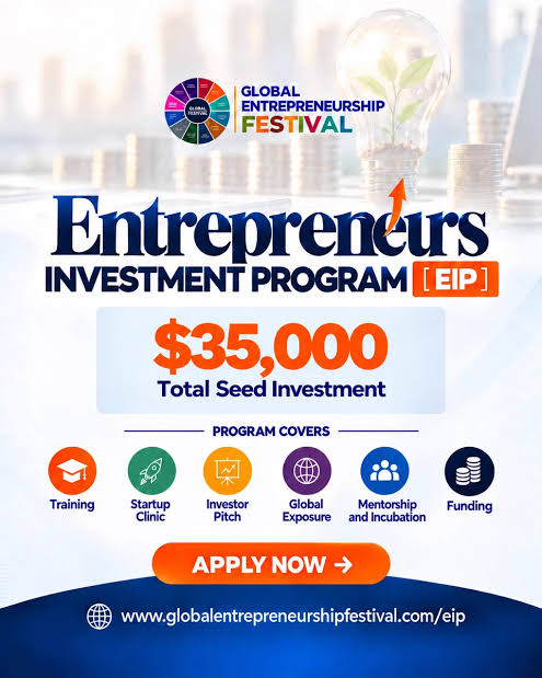 Call For Applications: GEF Entrepreneurs Investment Program 2026 (Up to $35,000 in total seed investment)