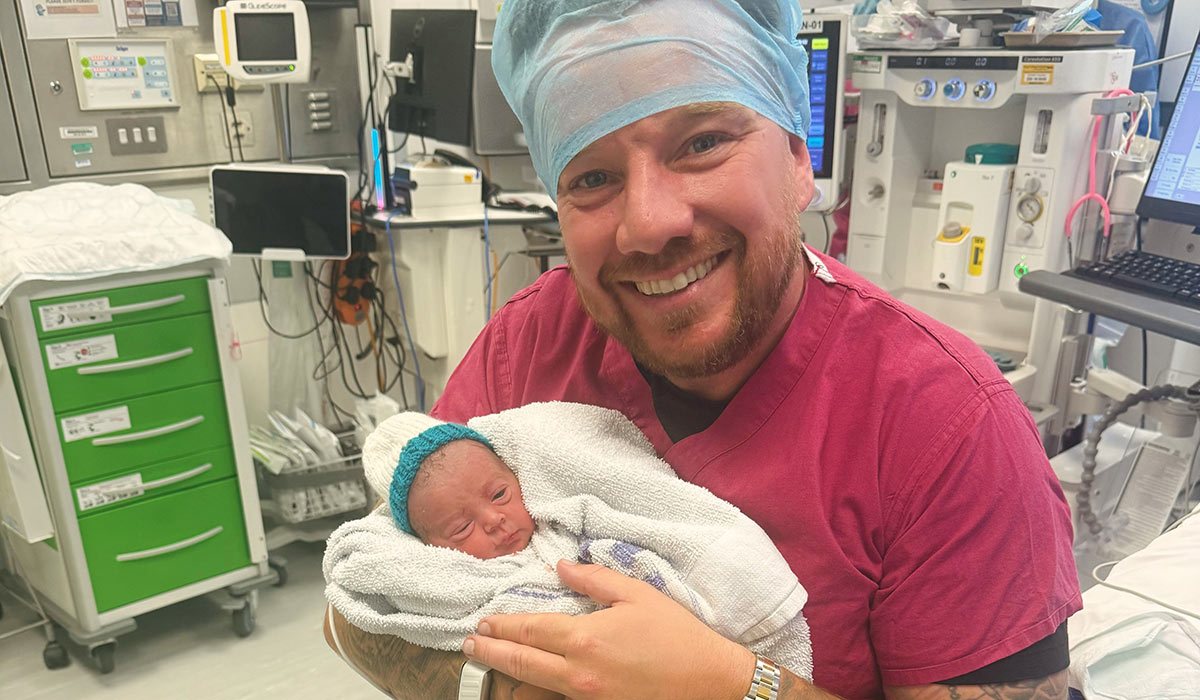Jamie O'Hara and his wife Keziah Grubb have welcomed a baby girl. Pic: Jamie O'Hara / Instagram