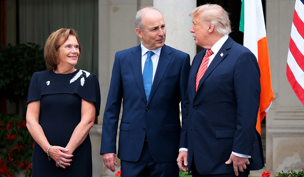 Micheál Martin's wife Mary turns to Irish designer to welcome President Trump