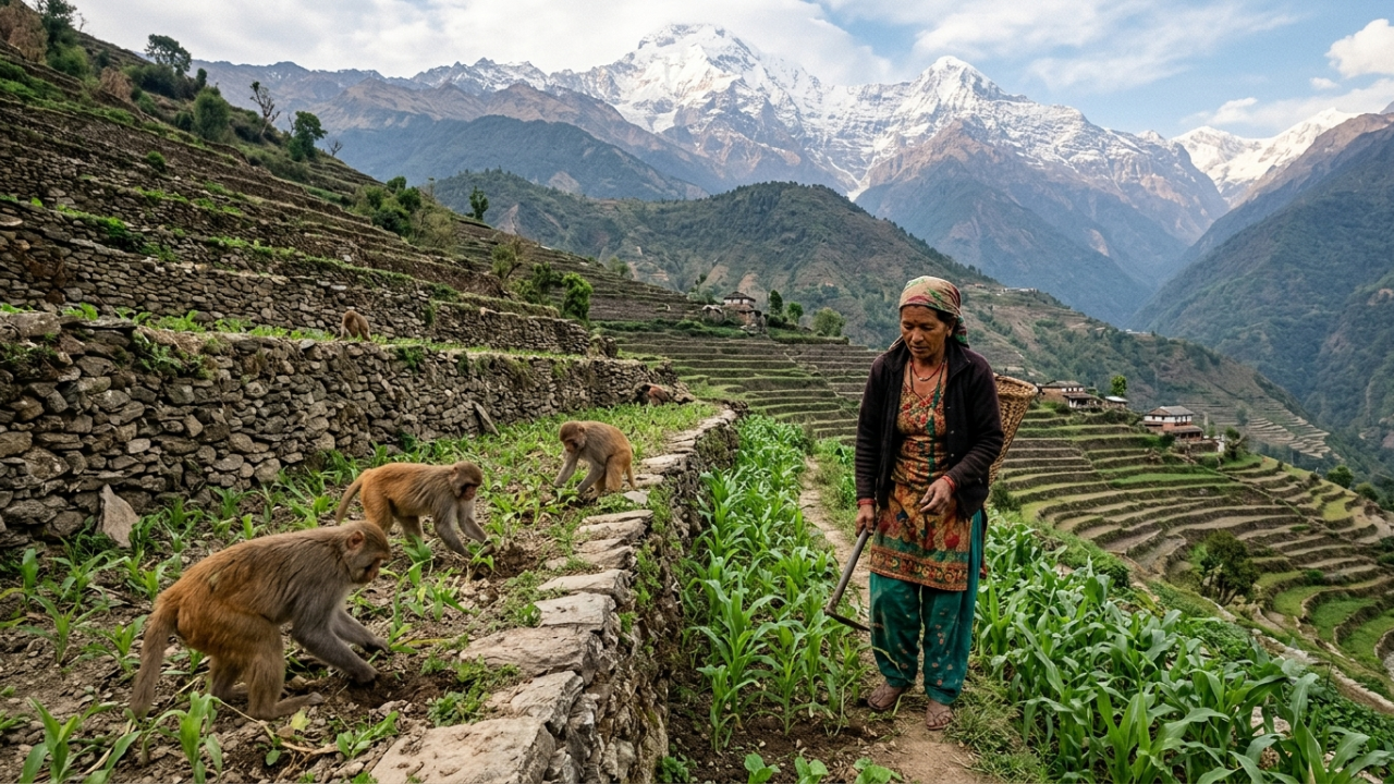 More than 100,000 macaques are estimated across Nepal’s mid-hills<br>